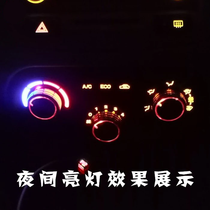 3 قطعة/المجموعة سيارة AC مقبض سبائك الألومنيوم تكييف الهواء مراقبة الحرارة التبديل اكسسوارات مناسبة ل كيا ريو 2006-2011 hxh #4