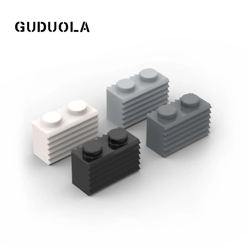 Guduola Building Blcok Brick 1x2 with Grille 2877 Small Particle MOC Assembly Foundation brick high brick Toys 55pcs/LOT