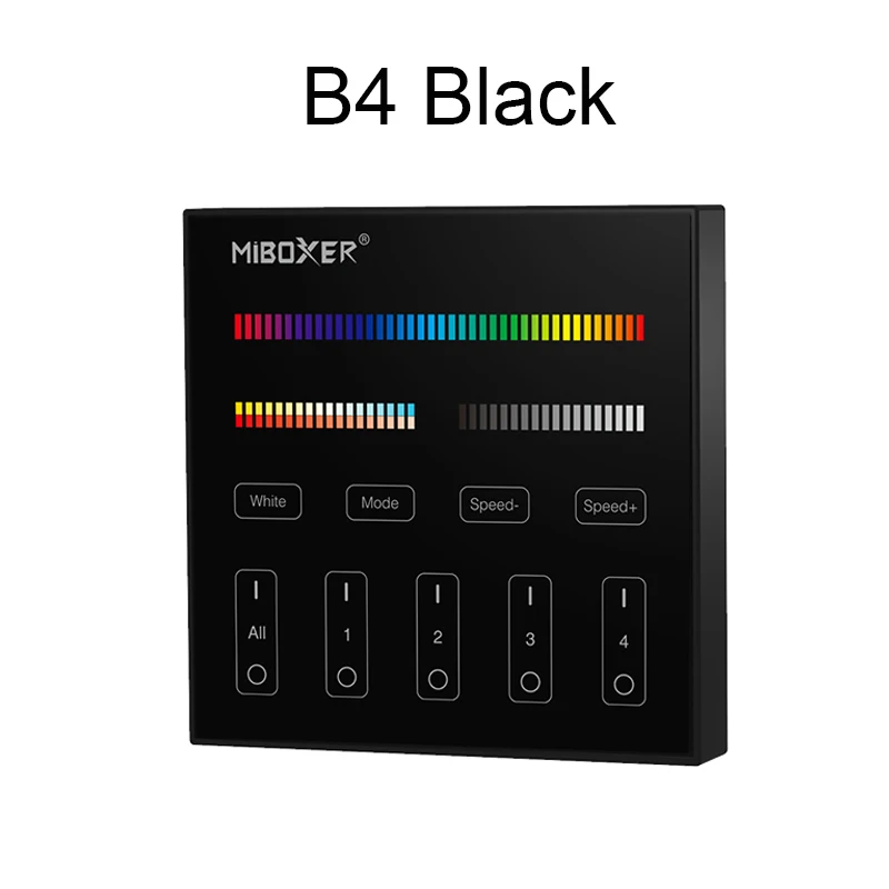 Imagem -06 - Miboxer-controlador Inteligente de Led Painel de Toque b1 b2 b3 b4 t1 t2 t3 t4 para Rgbw Rgb Mais Cct Cor Única Faixa de Lâmpada Led Branca Dupla