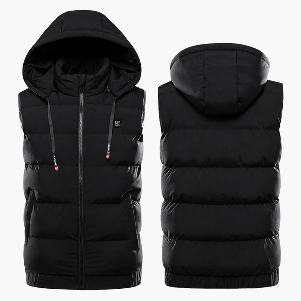 Winter Electric Heated Vest Outdoor USB Charging Warm Heated Jackets 3 Level Temperature Control 9 Zone Heated Vest Body Warmer