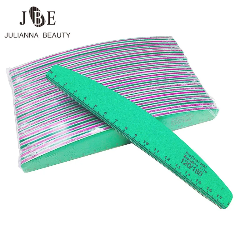 

20pcs Ruler Nail File Buffer Double Side The Nail File Buffer 120/180 Trimmer Lime Buffer Nail Art Lime a ongle Nail Art Tool