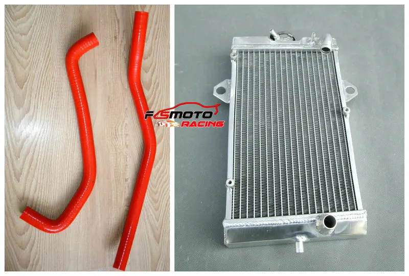 Todo o radiador de alumínio + mangueira para 2006-2012 yamaha raptor 700/700r yfm700/yfm700r 2006 2007 2008 2009 2010 2011 2012