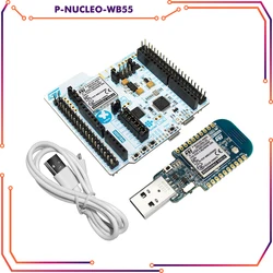 P-NUCLEO-WB55 개발 키트 ARM BLE Nucleo 패키지 STM32WB55 mcus의 USB 동글 및 Nucleo-68 포함