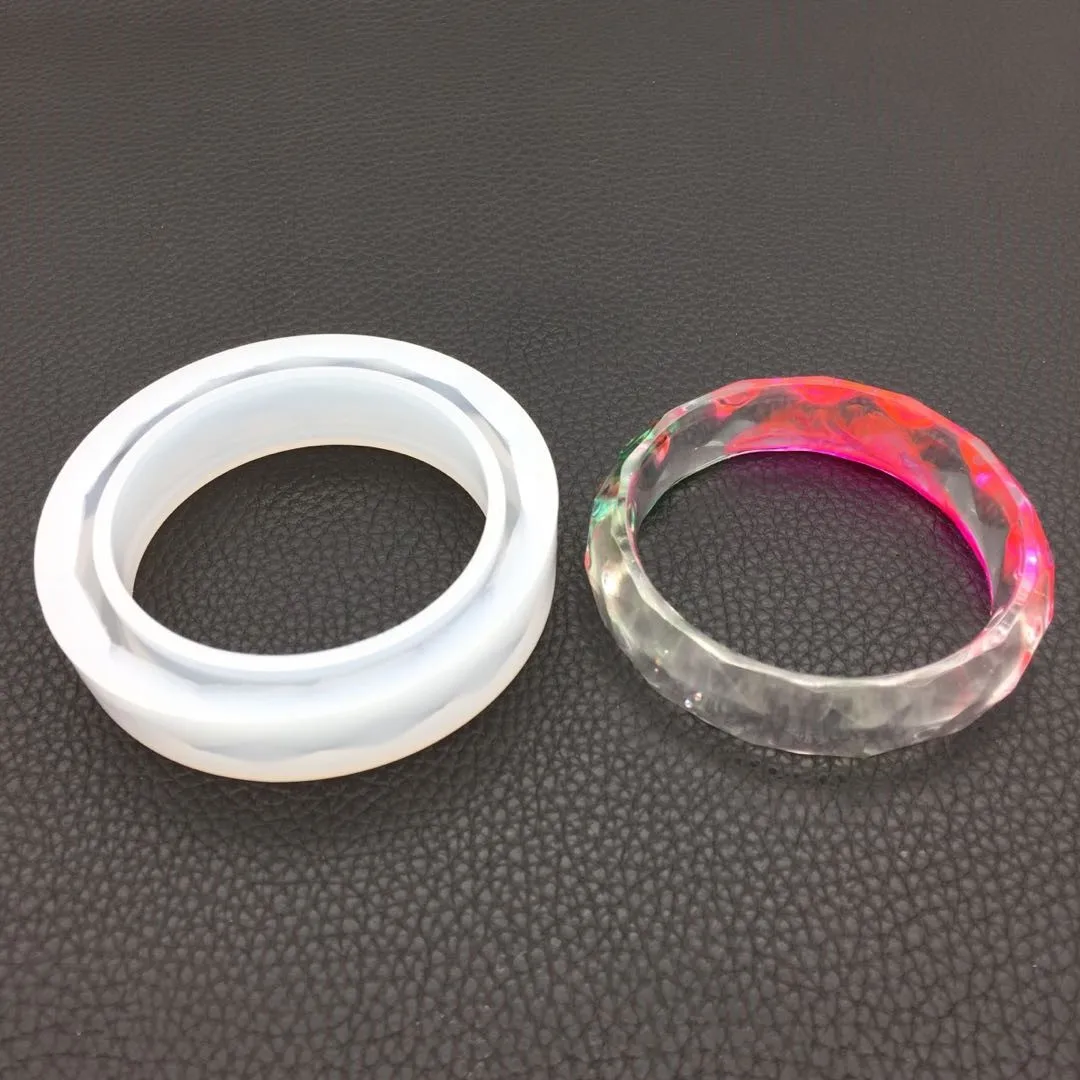 1pcs UV Resin Jewelry Liquid Silicone Mold - shaped Surface Bracelet Resin Bracelet Jewelry Mold Resin Molds For Jewelry