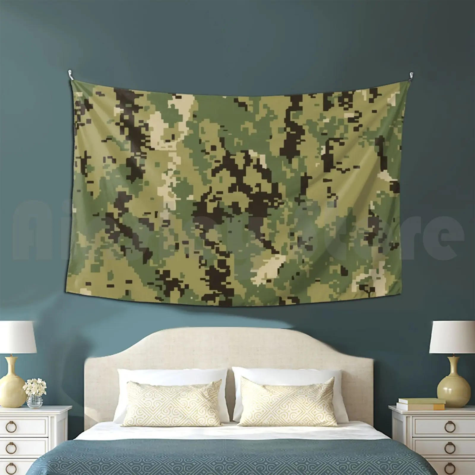 Aor2 Camo Tapestry Living Room Bedroom Aor2 America Us Army American Camo Camouflage Aor Digital