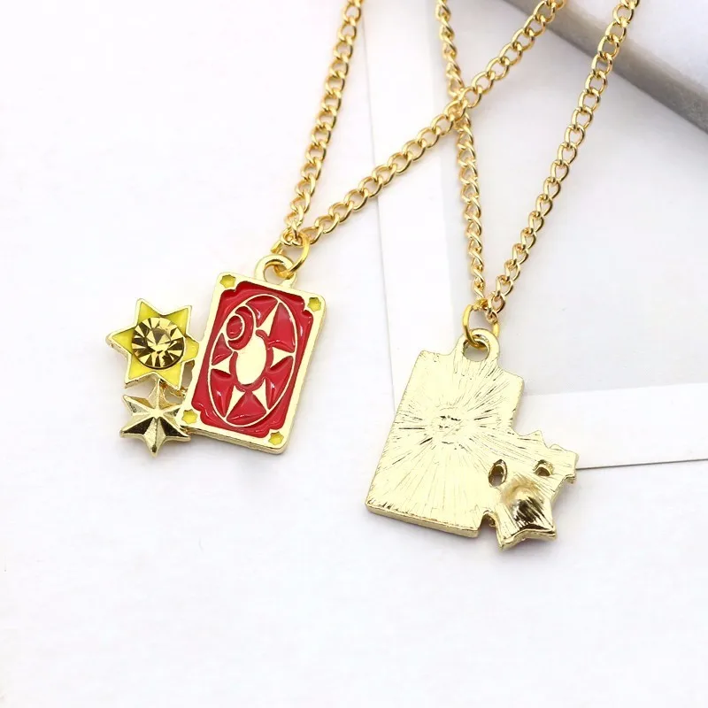 DIY Trendy Pendant Of Anime Sakura Kuluo Card Captor Bird Head Kero Necklaces&Pendants Chains Childhood Party Gifts Fashion