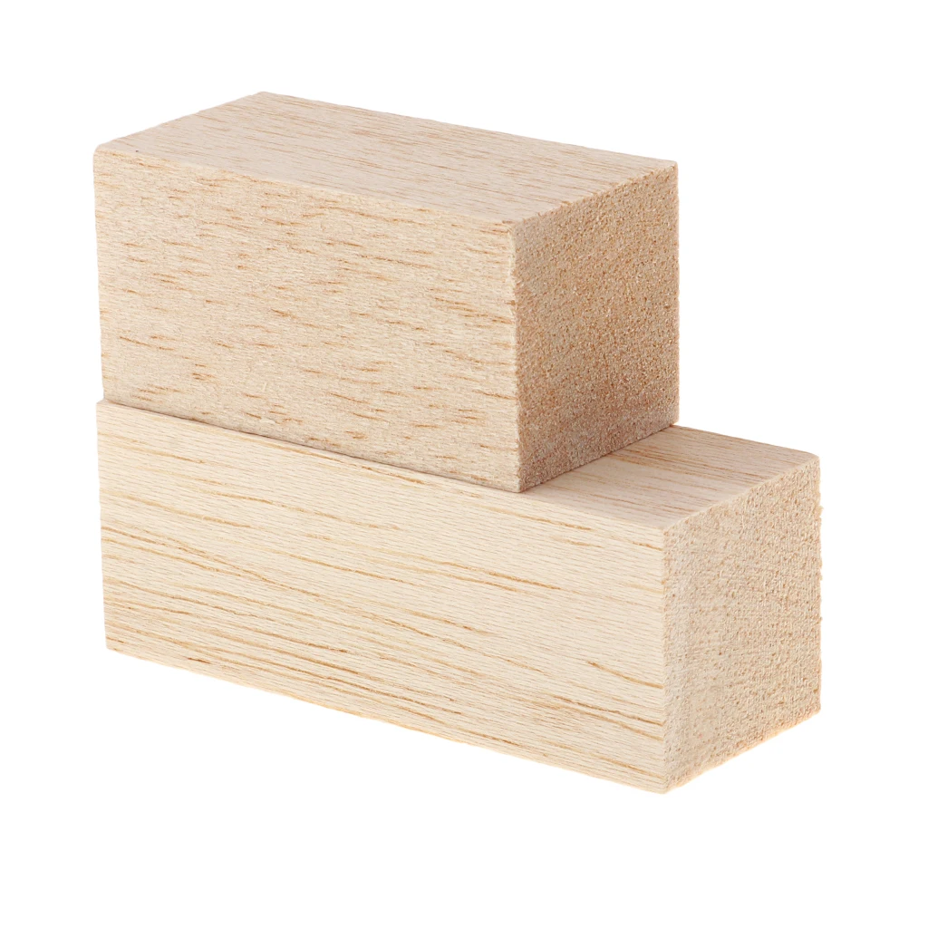 5 Pieces 80/60mm Balsa Wood Stick Unfinished Woodcraft Rectangle Wooden Stick Dowel Blocks 30x30mm