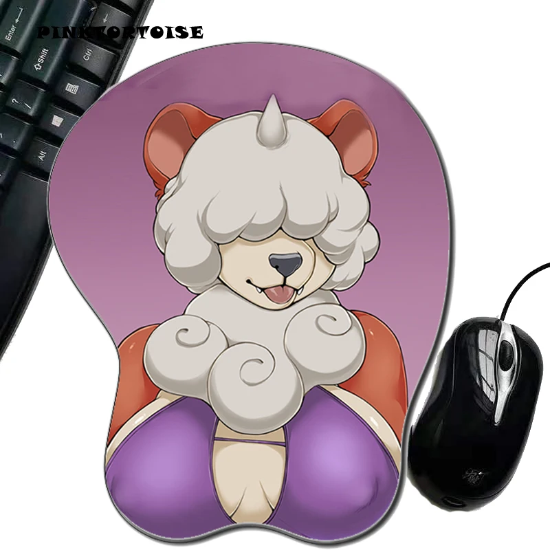 

PINKTORTOISE Anime mousepad cute sheep Mice pad environmental Silicon anime 3D mousepad laptop Mice Pad Ergonomic MousePad mat