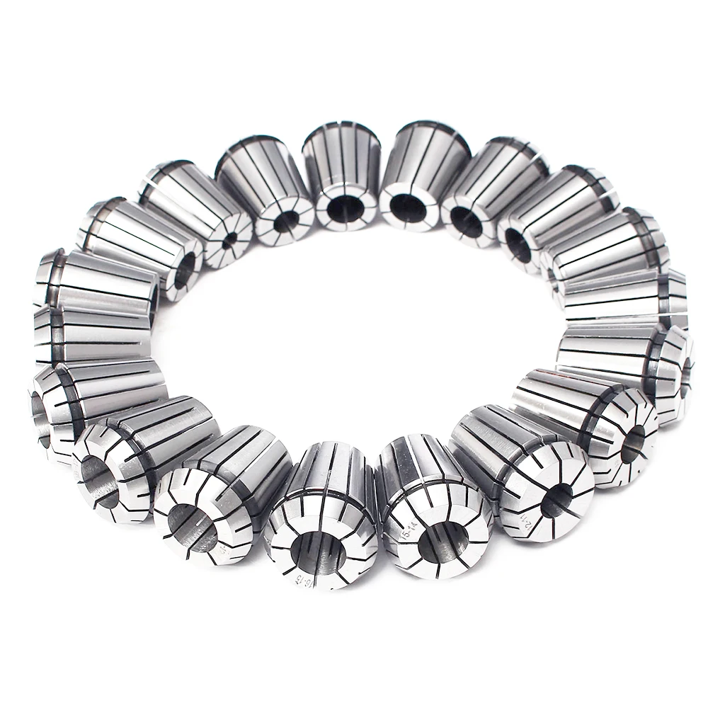 1Set ER11 ER16 ER20 ER25 ER Spring Collet Chuck 0.015/0.008mm for CNC Milling Tool Holder Engraving Machine Lathe