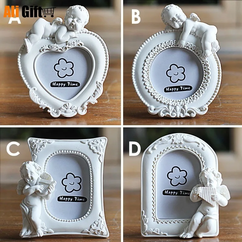 4 Pieces Photo Frame Small  Frames Angel Picture Frame Set Decoration Home