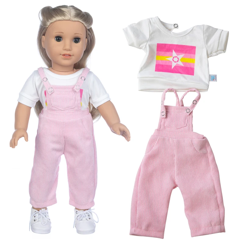 2023 New Mix match fashionable suit Fit for American Girl Doll Clothes 18-inch Doll , Christmas Girl Gift(only sell clothes)