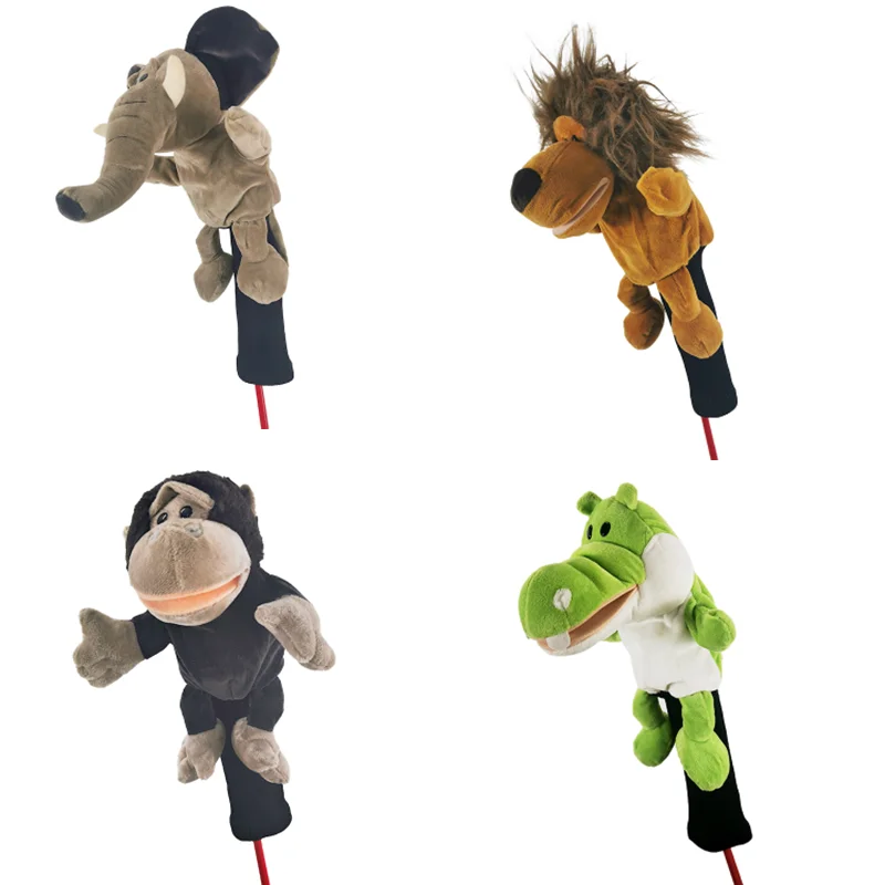 Golf club head covers, fairway wood club covers, all kinds of animal club head covers are very cute