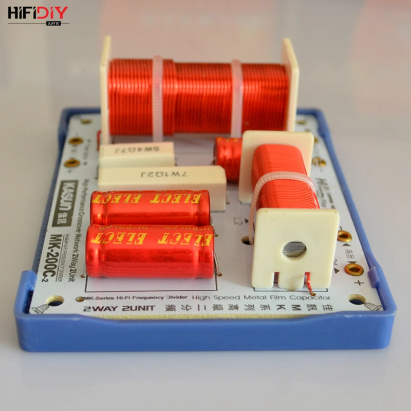 HIFIDIY LIVE  MK-200C 2 Way 2 speaker tweeter + bass  Unit HiFi home Speakers audio  Frequency Divider Crossover Filters