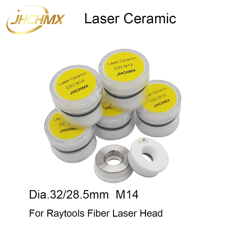 

JHCHMX Fiber Laser Ceramic Dia.32mm M14 Raytools Ceramic Ring BT230/BT240S Empower Bodor Glorystar Laser Nozzles Holder