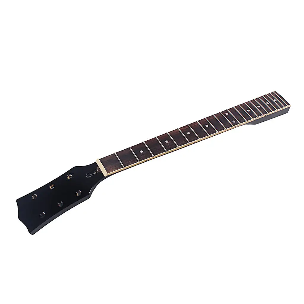 

Electric Guitar Neck DIY For Guitars Parts Replacement 22 Fret Maple Neck Rosewood Fretboard Black