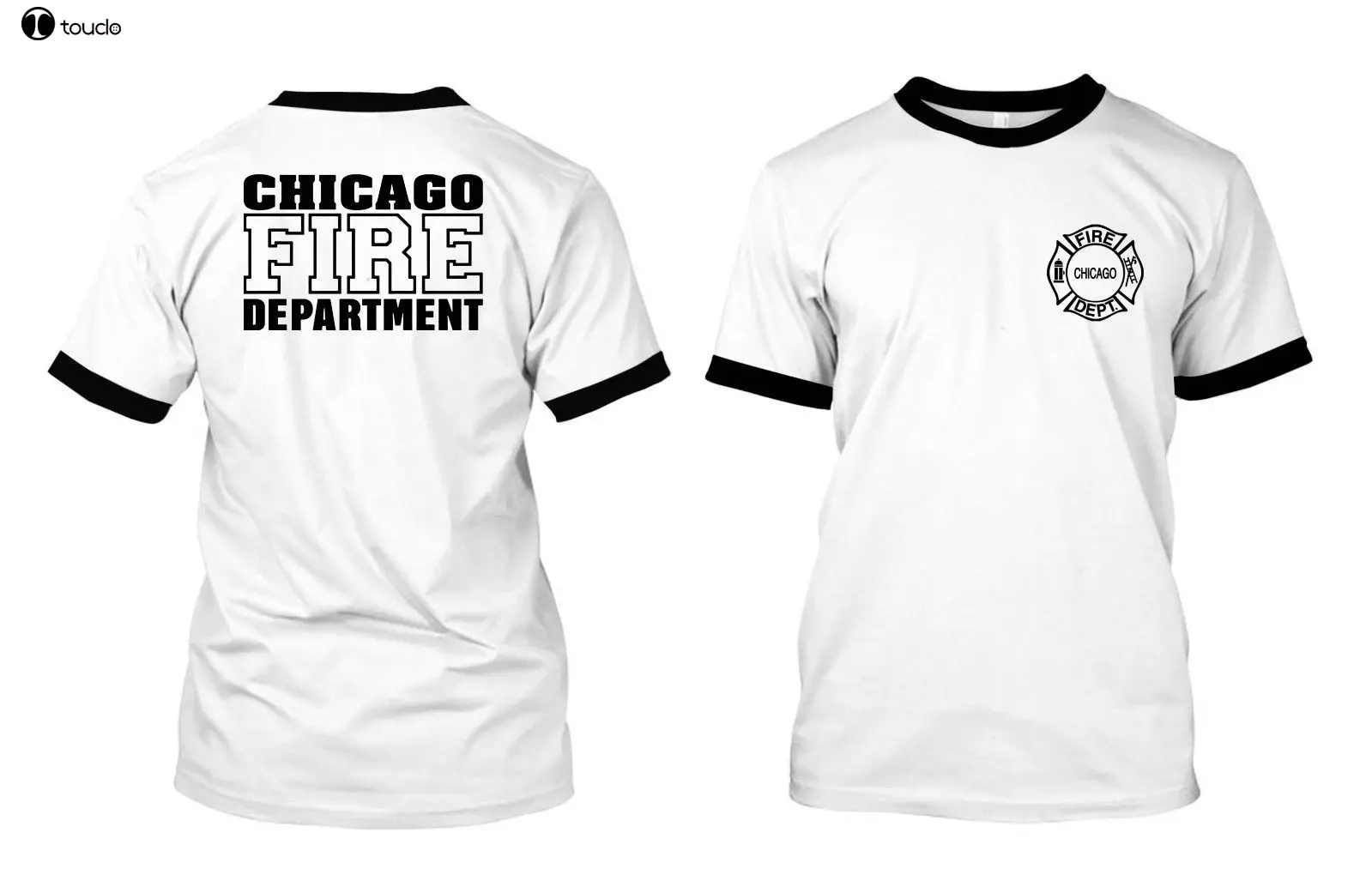 Hot Sale Men T Shirt Fashion Chicago Fire Department - Custom Men\'s Black T-Shirt Tee Summer T-shirt