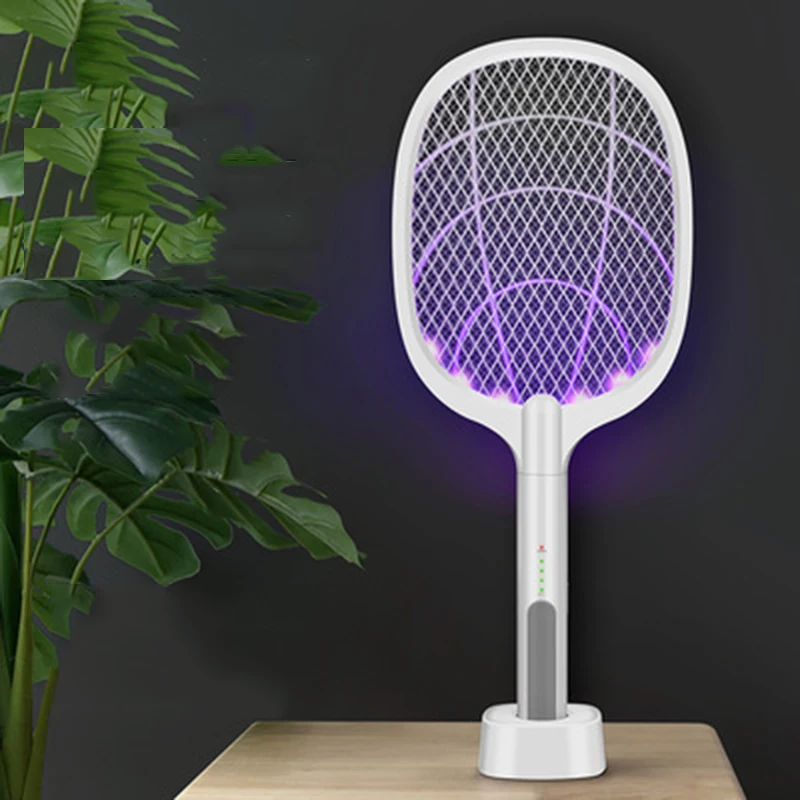 

Handheld Home Electric Fly Mosquito Swatter Racket Insects Killer Home Garden Pest Bug Anti Mosquito Fly Trap Lamp