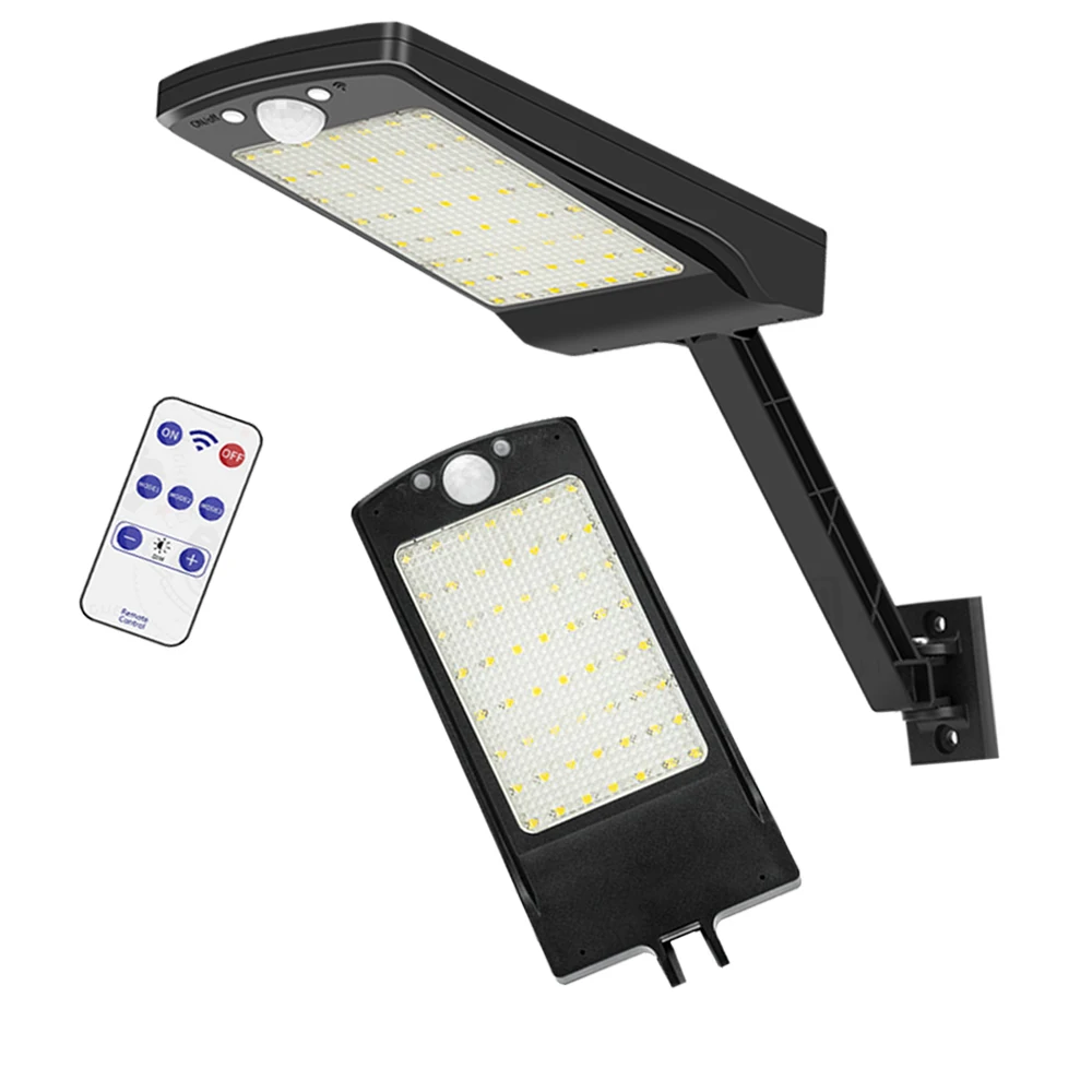 

LED solar lights outdoor Street Wall garden light Ultra-thin Three Modes Black White Outdoor Waterproof Garden Lamp%