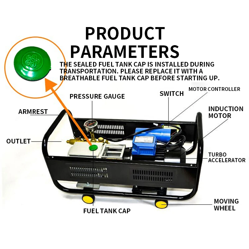 1PC High-power High-pressure Car Washing Machine Household Car Washing Artifact  Machine 220V Brush Car Water Pump Car Cleaner