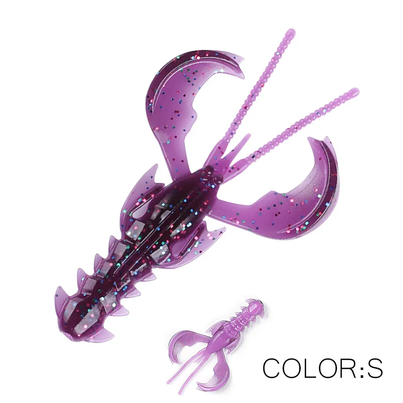 Supercontinent Crazy Lures 65mm/10 Stück 40mm/20 Stück Weichköder Angelköder Garnelen-Hummer Weichplastikköder Angelköder