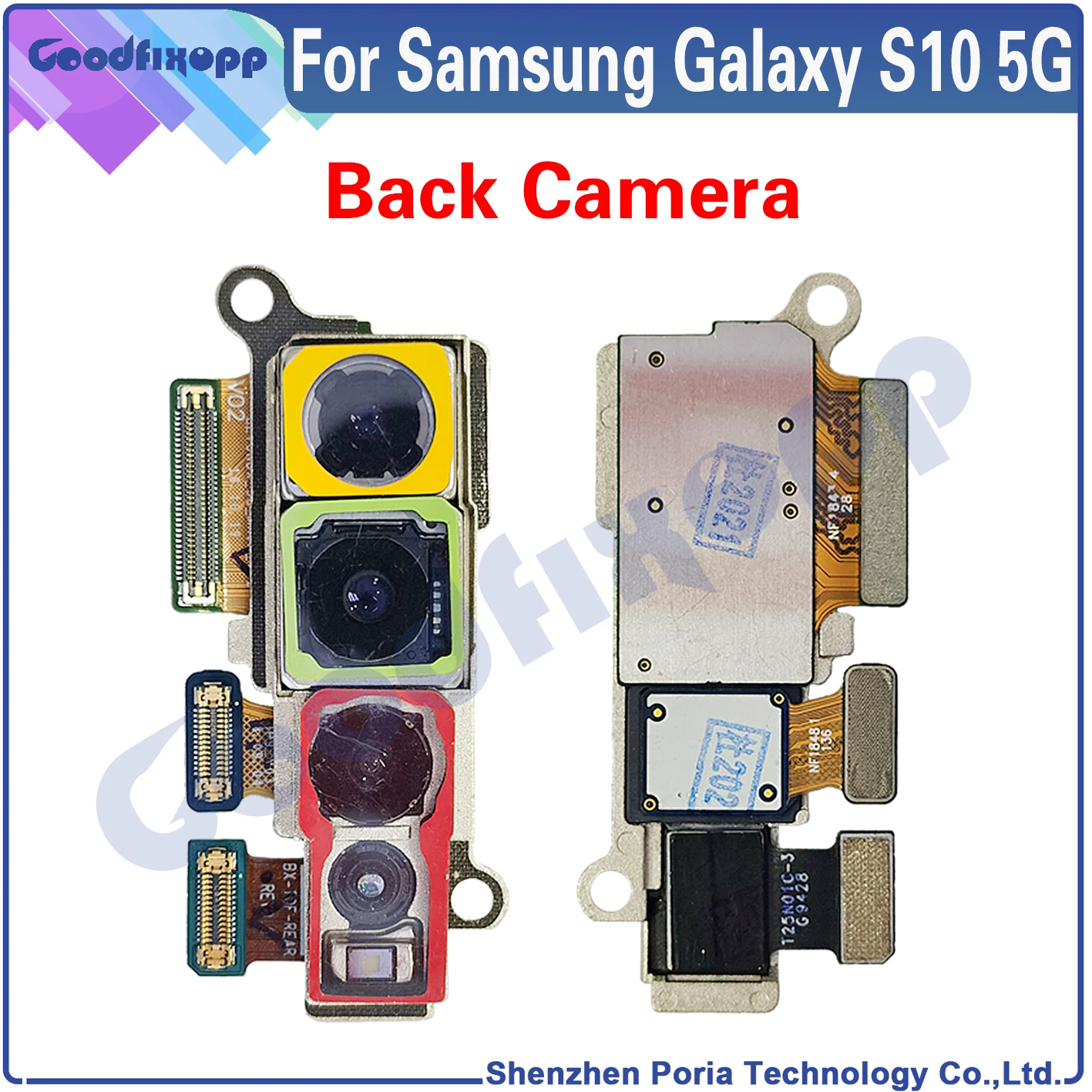 For Samsung Galaxy S10 5G SM-G977 G977U G977N G977B G9770 G977 Phone Rear Camera Modules Back Camera Big Camera