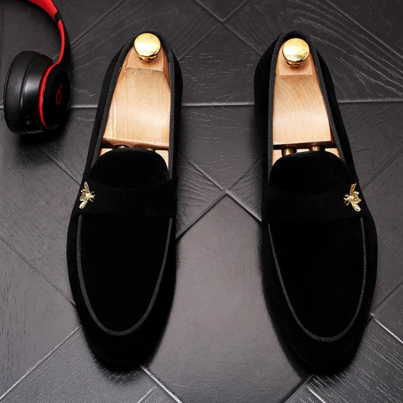High quality designer breathable men\'s shoes loafers embroidered bean shoes men\'s luxury driving shoes A9