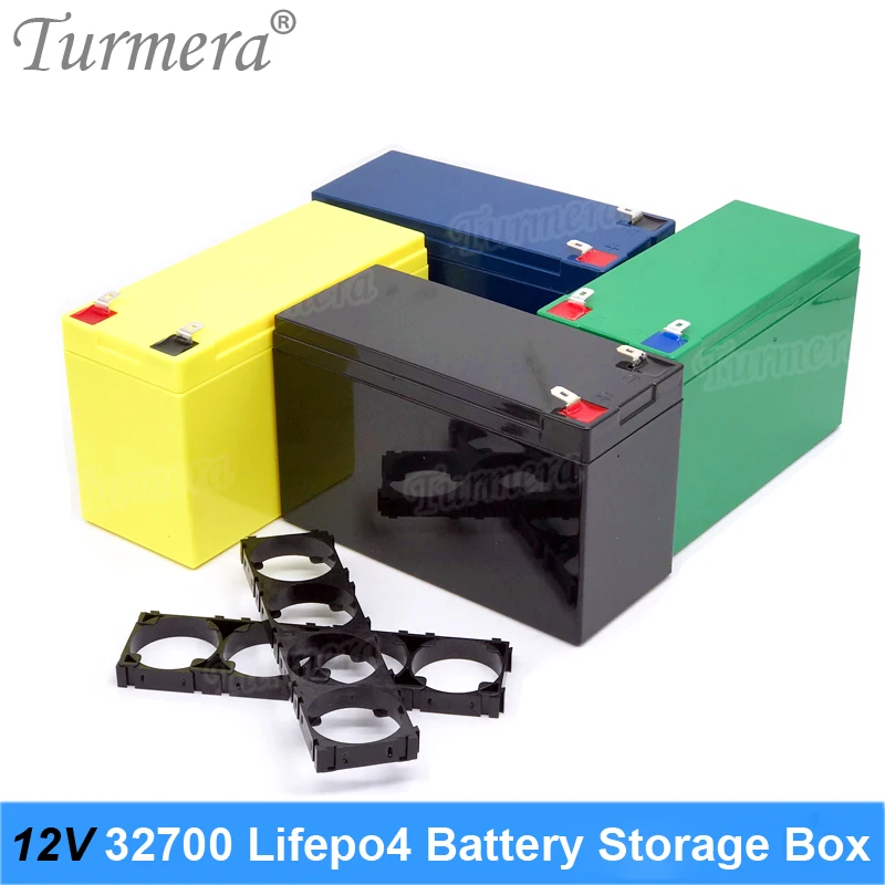 Turmera 32650 32700 Lifepo4 Battery Storage Box with 1x4 Bracket for 12V Uninterrupted Power Supply and E-bike Battery Use 2020