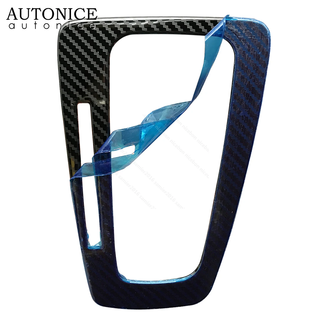 Carbon Fiber Color Steel Gear Shift Panel Cover Fit for Ford Focus AT MK3 2015-2018 LHD LEFT HAND SIDE