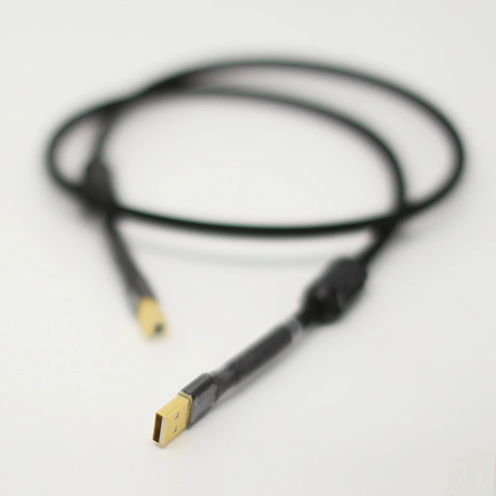 Preffair X401 OFC медный Hi-End USB-кабель типа A до типа B Hi-Fi-кабель для передачи данных 2.0 Версия USB-аудио провод