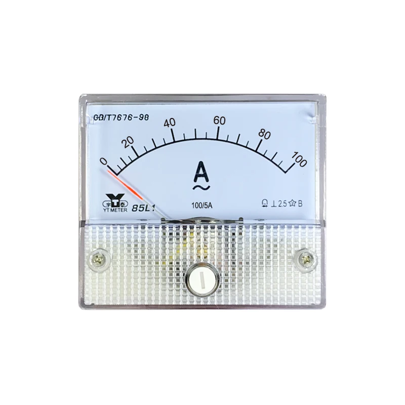 85l1-a AC ammeter 30 / 50 / 75 / 100 / 150 / 200 / 250 / 300 / 400 / 500 / 600 / 750 / 800 / 5A pointer transformer CT ammeter n