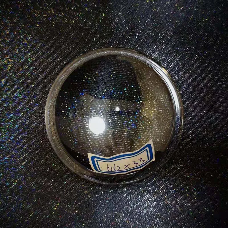 LED Lens 66mm LED Convex Lens Condenser Optical Focusing Plano-Convex Glass Lens