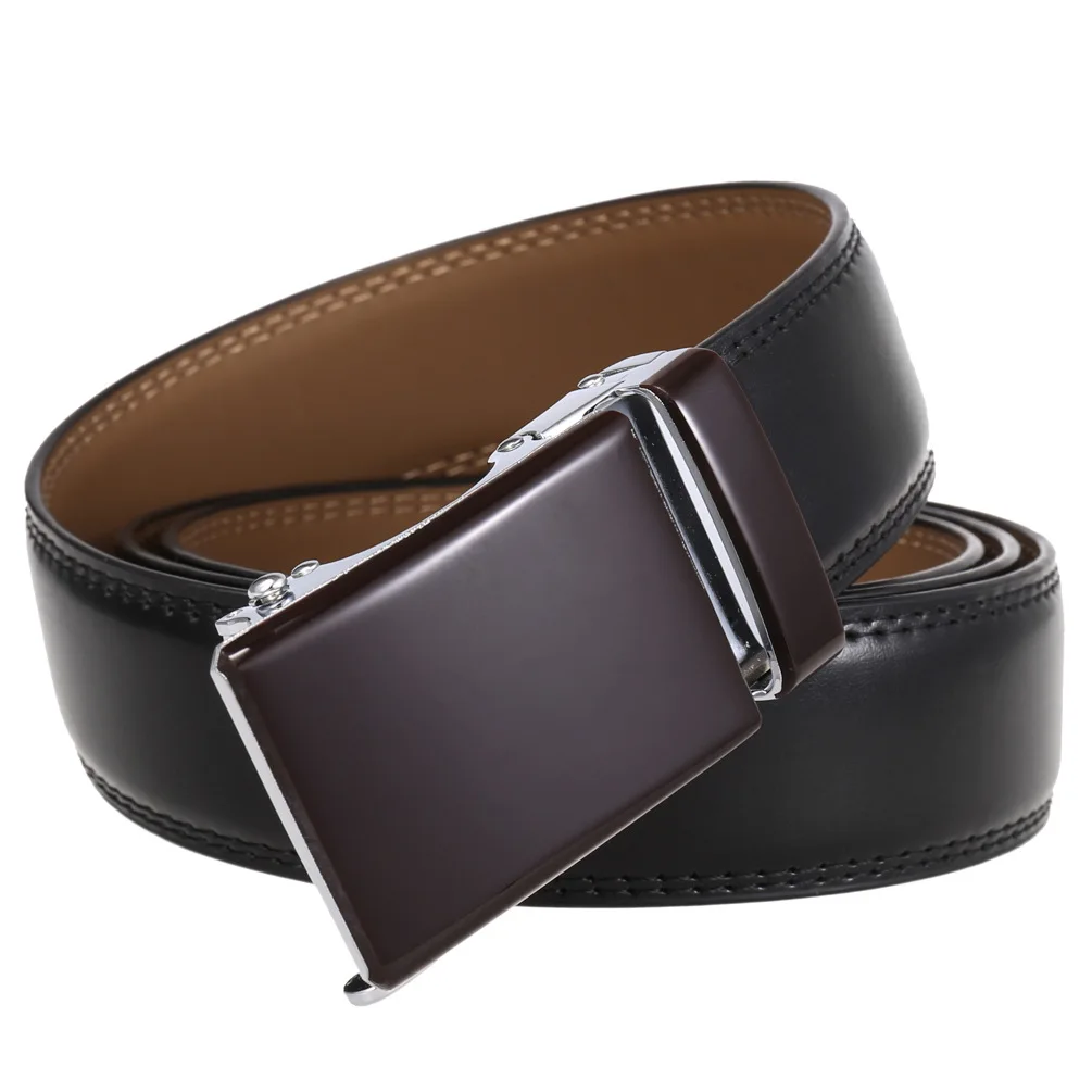 Neue Luxus Marke Gürtel für Männer Hohe Qualität Männlich Strap Echtes Leder Taille Band Automatische Schnalle Gürtel Ceinture Homme 3,5 cm – Detail 14