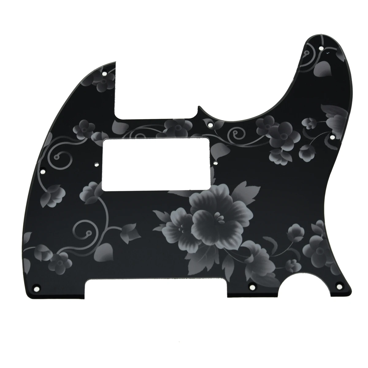 Ohello 8 Hole Tele Humbucker Pickguard 3D Printed Plastic Pickguard Scratch Plate with screws for Telecaster Guitar