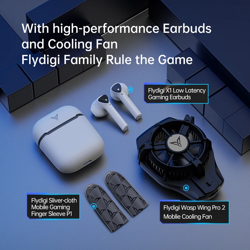 Flydigi Silver-cloth Mobile Gaming Finger Sleeve P1 สําหรับ Free Fire PUBG Mobile CODM