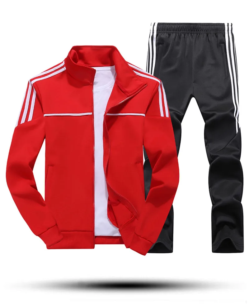 2021 new men\'s suit spring and autumn men\'s sportswear 2-piece sports suit jacket + pants sportswear men\'s sportswear L-4XL