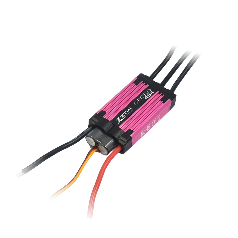 

ZTW Gecko 45A 65A 85A 125A 155A ESC Adjustable 5/6/7.4/8.4V SBEC 8A Brushless Speed Controller for RC Airplane Ducted Aircraft