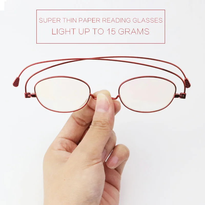 

anti-blue block thin foldable paper reading glasses +1.0 to+4.0