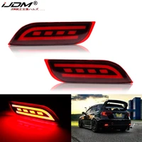 Luces reflectoras de parachoques LED iJDM para Subaru Impreza WRX o WRX STi XV Crosstrek función como cola, lámparas de freno y faros antiniebla traseros