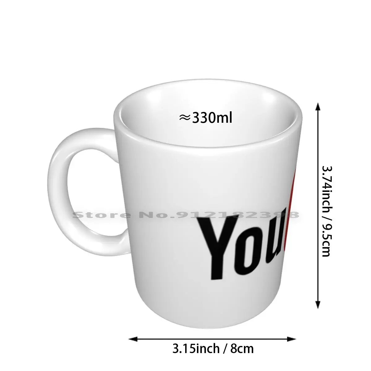 Youtube Ceramic Mugs Coffee Cups Milk Tea Mug Youtube Subsriber Youtuber Like Watch Popular Tyler Mylifeaseva Laurdiy Alisha