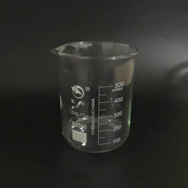 1PCS 25ml to 2000ml Transparent Graduated Glass Beaker Lab Measuring Cup Volumetric Glassware Chemistry Experiment Tool