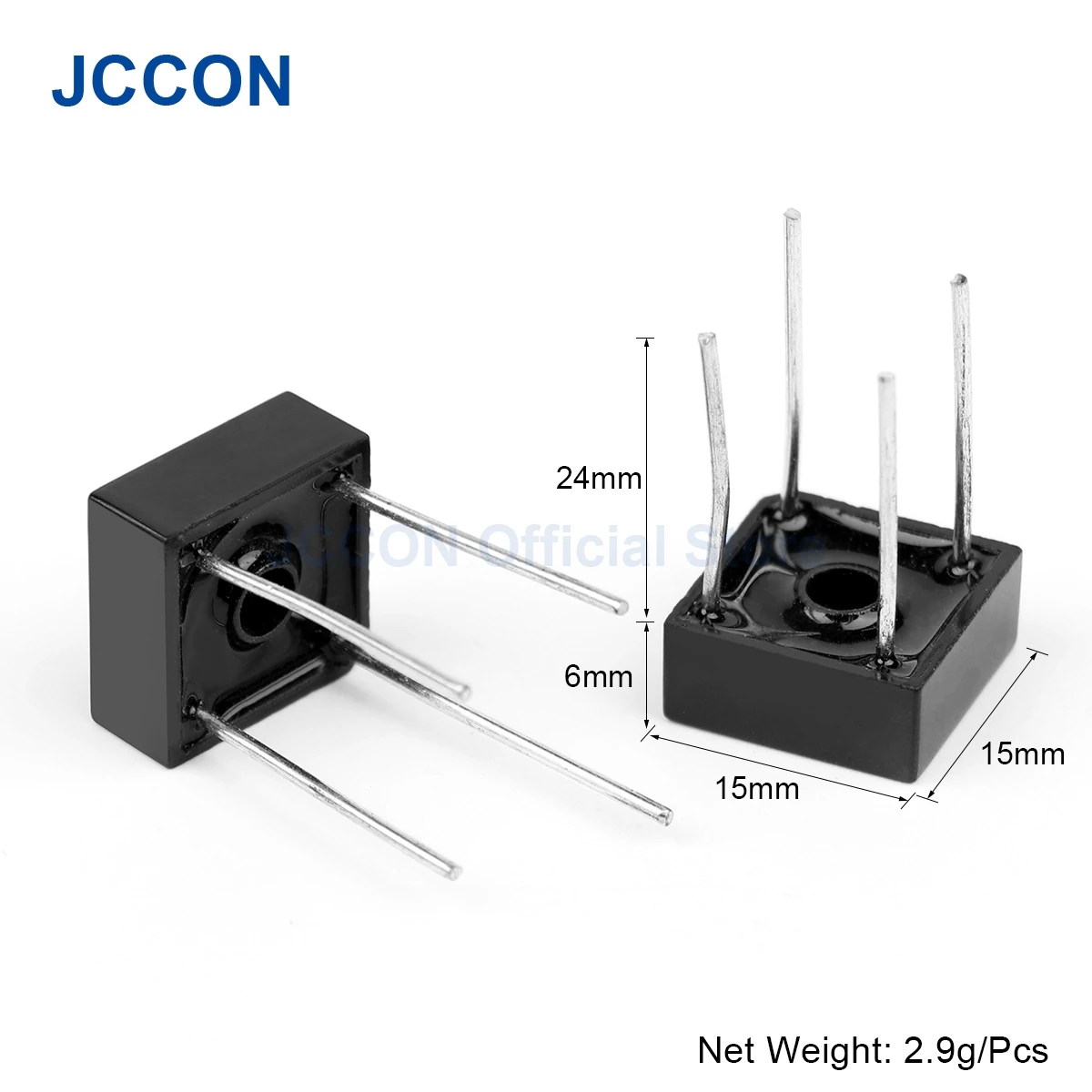 2Pcs KBPC608 Diode Bridge Rectifier Diode（6A/800V）KBPC 608 For Air Conditioner/Electric Welding Machine