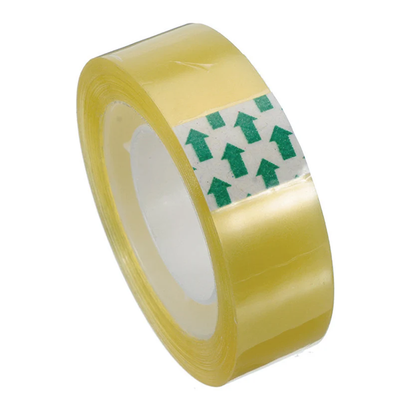 20m Yellow Tape Stationery Seal Tape High School Office Accessories Packaging Self-adhesive Tape Viscidity Stro N8M7