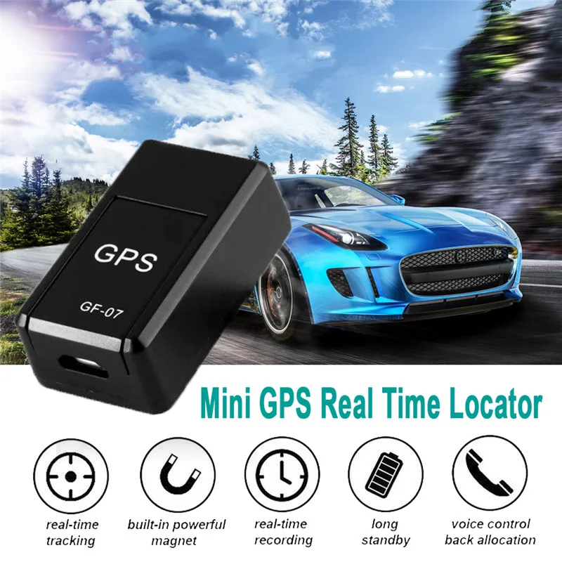 Magnetic GF07 GPS Tracker Device GSM Mini SPY Real Time Tracking Locator Mini GPS Car Motorcycle Remote Control Tracking Monitor