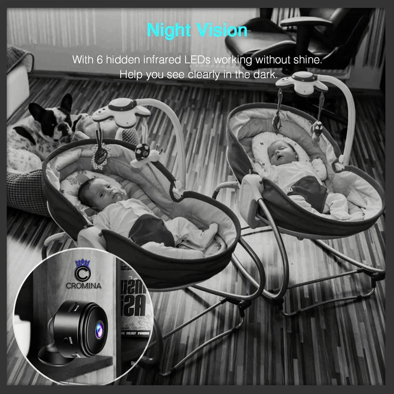 미니 카메라 무선 홈 아파트 사무실 보모 캠 자동차 실내 실외 와이파이 보안 1080P 나이트 비전 모션 감지 라이브