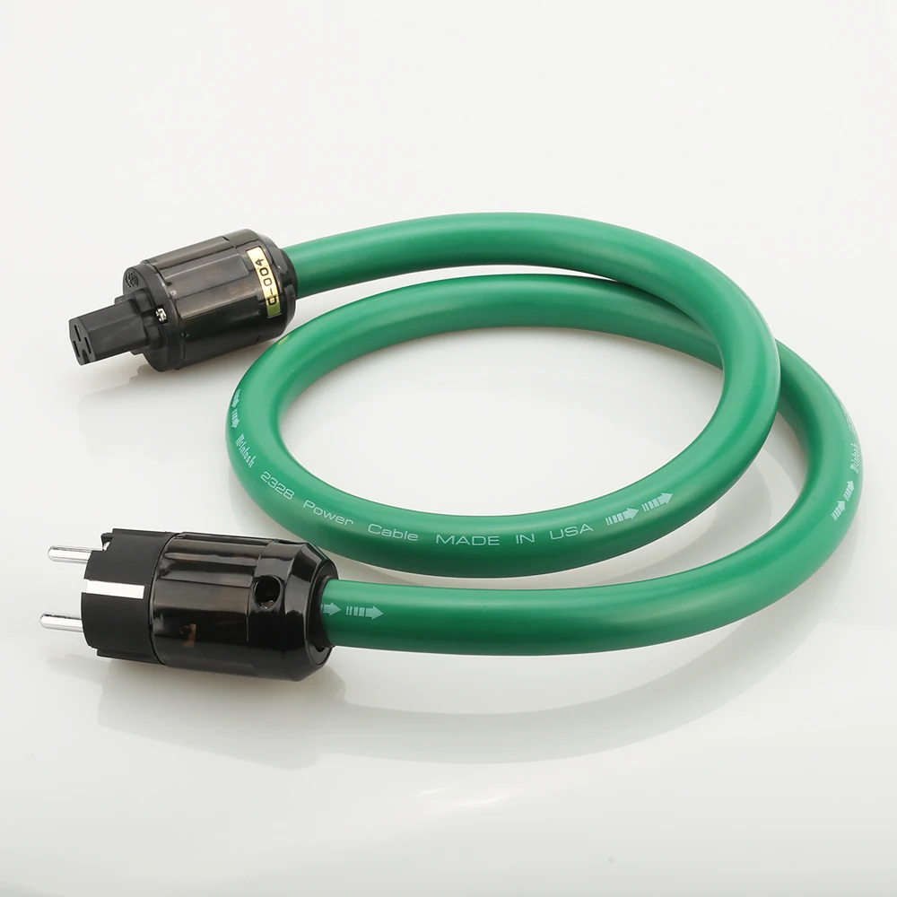 High-End HIFI Power Cable 2328 Copper And Silver Mixed EU Plug AC Audio Equipment Line