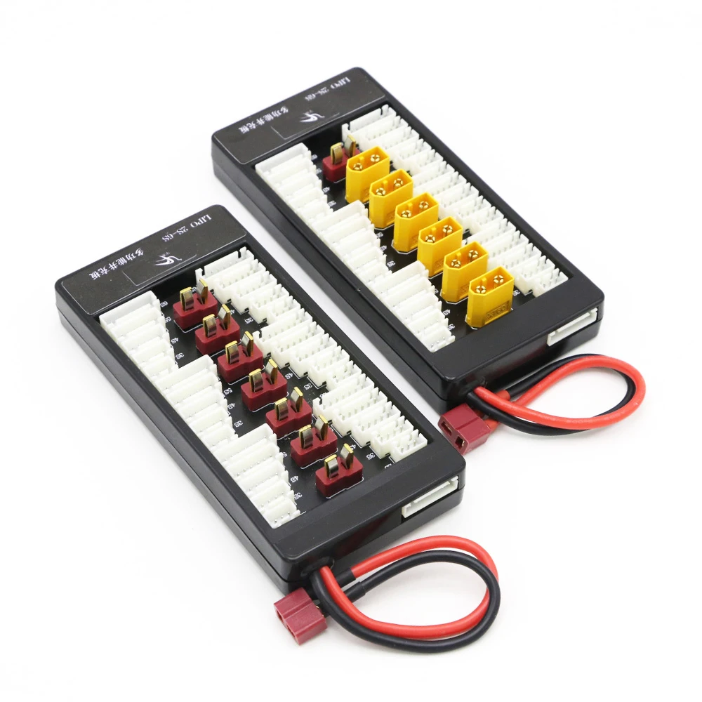 Multi 6 In 1 2S-6S Lipo Battery Parallel Charging Board With EC3/EC5/XT30/XT60/XT90/Tplug For RC Battery Charger Imax B6 B6AC B8