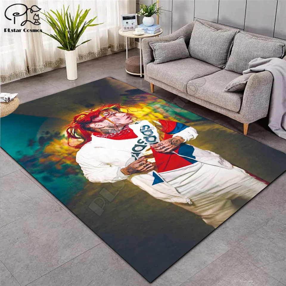 

SInger 6IX9INE carpet Square Anti-Skid Area Floor Mat 3D Rug Non-slip Mat Dining Room Living Room Soft Bedroom Carpet style-04