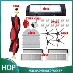 HEPA 필터 메인 브러시 사이드 브러시 부품, 샤오미 로보락 S5 Max S50 S5 S6 S60 순수 S5Max 진공 액세서리, 걸레 천