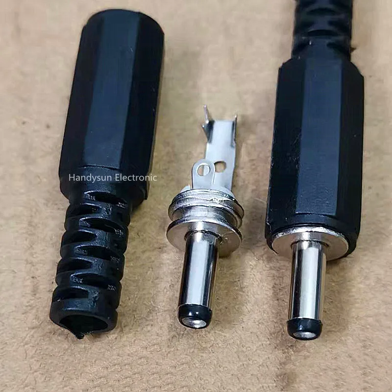 ปลั๊ก DC Connector DC-002 DIY ปลั๊ก3.5x1.1/1.3มม.ลวดเชื่อมประเภททองแดง Core