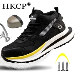 High Quality Work Sneakers Men Indestructible Safety Shoes Men Steel Toe Shoes Work Boots Men Puncture Proof Industrial Shoes